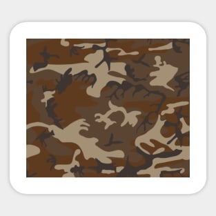 Brown Urban Camouflage Sticker